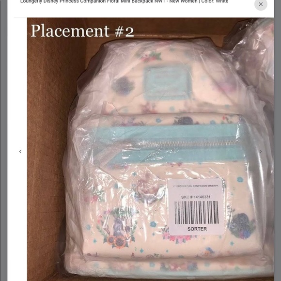 NWT loungefly Disney princess companion floral backpack - Picture 9 of 9